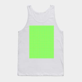 Spring Grass Colors of Spring Plaid Pattern Tank Top